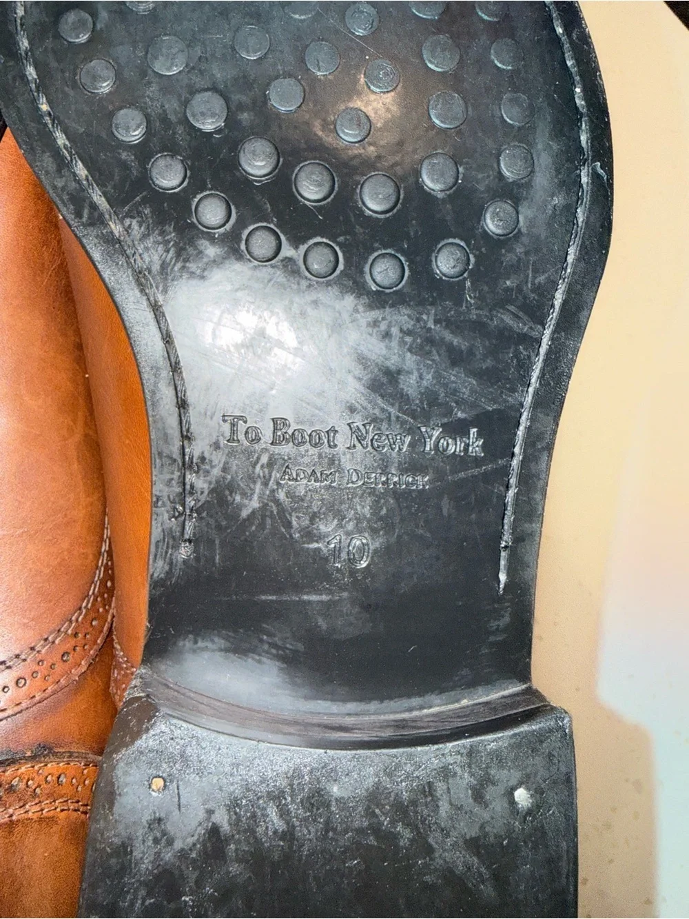 To Boot New York Men's Brown Cap-Toe Brogue Oxfords